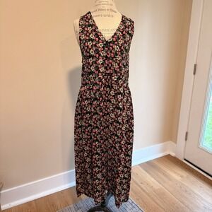 HokusPokus Women's Floral/Square Maxi Dress Size M